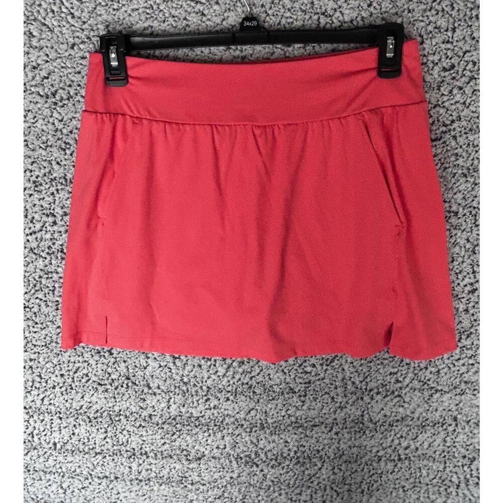 Travis Mathew Game Set Match Women's Tennis Skort Coral Red  NWT $89.95